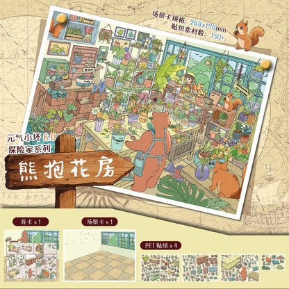 Vol. 6 Tree House Melody Orange Warm Diner Bear Hug Flower House Book Sea Dragon Chant - L - JoyJollyCrafts
