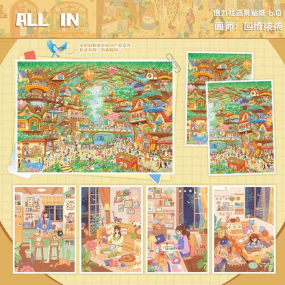Vol. 6 Treehouse Square - Full Map Version Treehouse Square - Split Version + Left Side Version Treehouse Square - Split Version + Right Side Version Home Diary - Kitchen - XL - JoyJollyCrafts