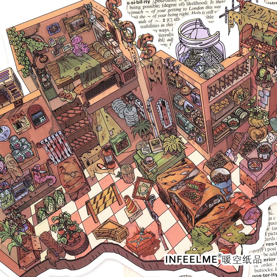 Vol. 61 Dungeon Trading Market Survivor Base Clown Shop Hourglass City - L - JoyJollyCrafts