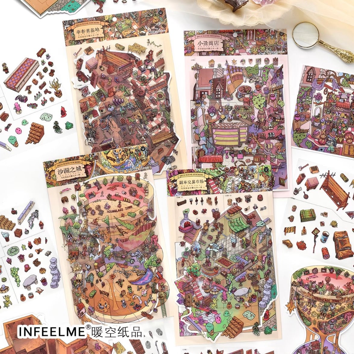 Vol. 61 Dungeon Trading Market Survivor Base Clown Shop Hourglass City - L - JoyJollyCrafts