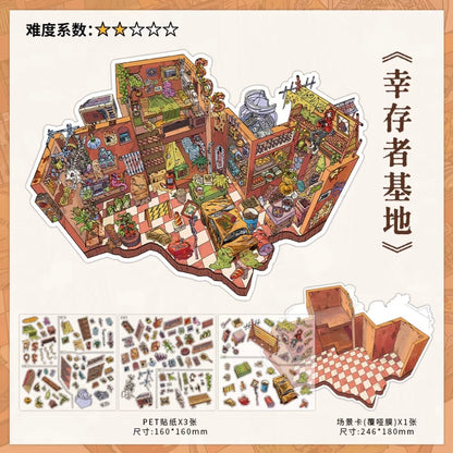 Vol. 61 Dungeon Trading Market Survivor Base Clown Shop Hourglass City - L - JoyJollyCrafts