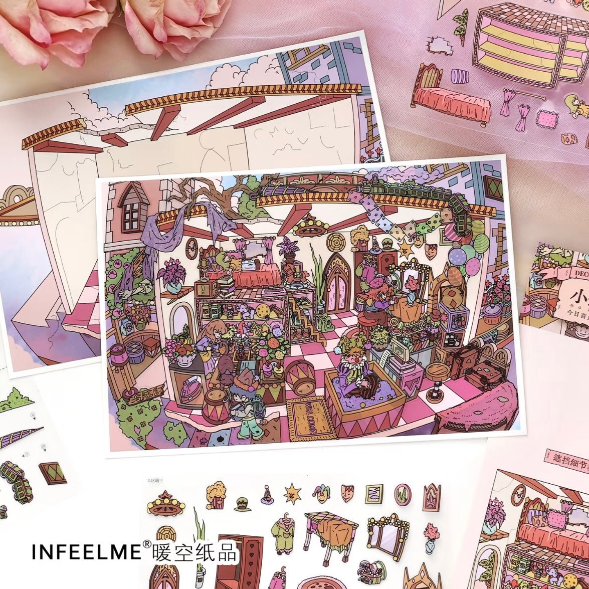 Vol. 61 Dungeon Trading Market Survivor Base Clown Shop Hourglass City - L - JoyJollyCrafts