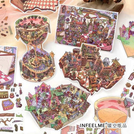 Vol. 61 Dungeon Trading Market Survivor Base Clown Shop Hourglass City - L - JoyJollyCrafts