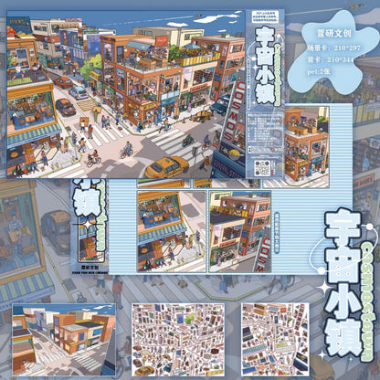 Vol. 7 Around the World Space Town Canyon Adventure Park Island Town Prague Square - L - JoyJollyCrafts