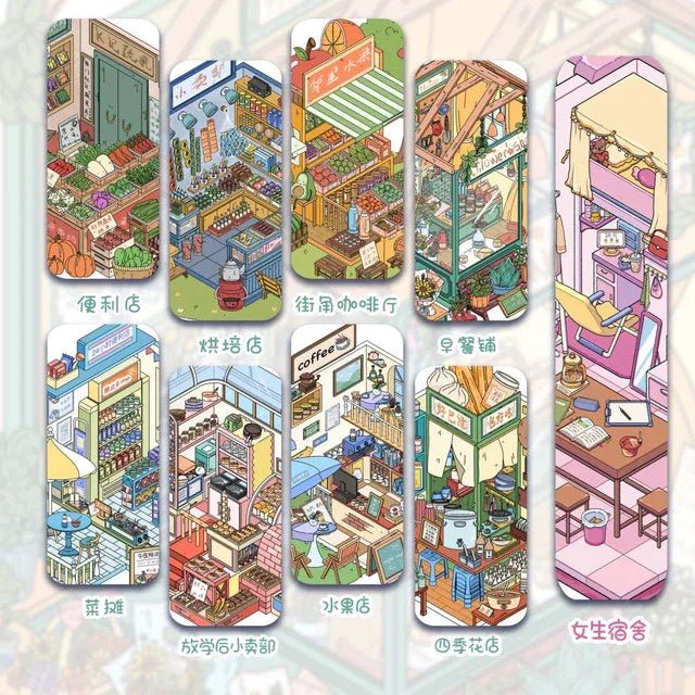 Vol. 7 Convenience Store Vegetable Stand After-School Snack Shop Bakery Corner Café Fruit Shop Four Seasons Flower Shop Breakfast Stall Girls’ Dorm - M - JoyJollyCrafts