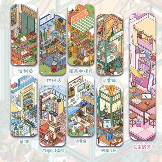 Vol. 7 Convenience Store Vegetable Stand After-School Snack Shop Bakery Corner Café Fruit Shop Four Seasons Flower Shop Breakfast Stall Girls’ Dorm - M - JoyJollyCrafts