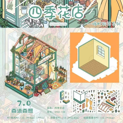 Vol. 7 Convenience Store Vegetable Stand After-School Snack Shop Bakery Corner Café Fruit Shop Four Seasons Flower Shop Breakfast Stall Girls’ Dorm - M - JoyJollyCrafts