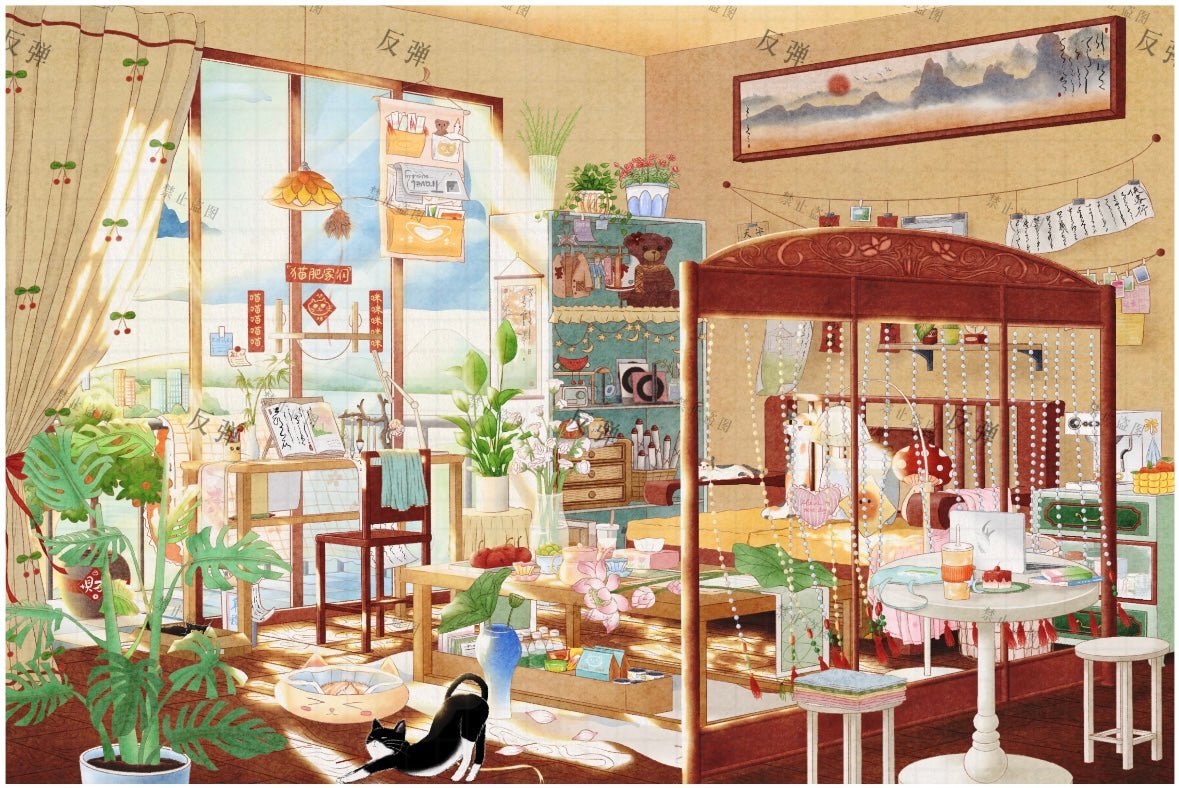 Vol. 7 Purple Book Isle Daydream Workshop Forest Style Nook Winter Cabin Sunny Window Cat Talk - L - JoyJollyCrafts