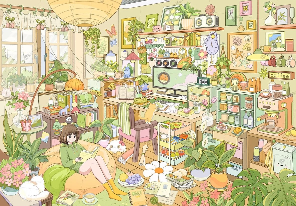 Vol. 7 Purple Book Isle Daydream Workshop Forest Style Nook Winter Cabin Sunny Window Cat Talk - L - JoyJollyCrafts
