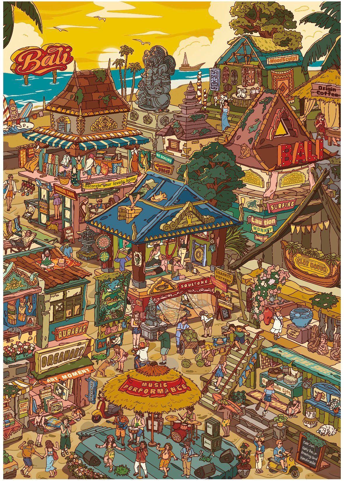 Vol. 8 Bali Island Camping - L - JoyJollyCrafts