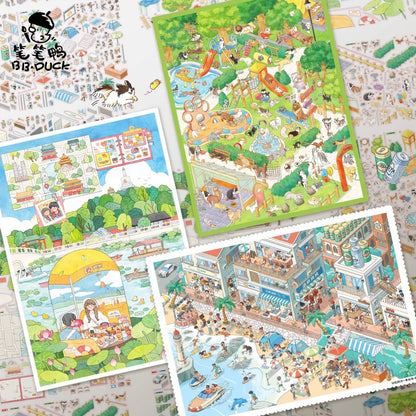 Vol. 8 Beijing Love Story - Summer Dog Paradise Memory Fragments - Me and Him - Qingdao Edition - L - JoyJollyCrafts