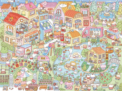 Vol. 8 Meow Meow Plaza Happiness Park Stay-at-Home Moments Bear Cub's Home - L - JoyJollyCrafts