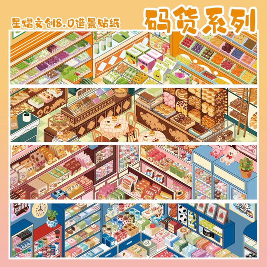 Vol. 8 Merchandise Series Stationery Store Fruit & Vegetable Store Bakery Snack Store - XL - JoyJollyCrafts