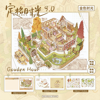 Vol. 9 Frozen Moments Series Blue Dream Secret Base Snowy Harvest Golden Time Afternoon Town - L - JoyJollyCrafts