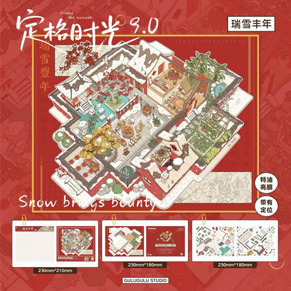 Vol. 9 Frozen Moments Series Blue Dream Secret Base Snowy Harvest Golden Time Afternoon Town - L - JoyJollyCrafts