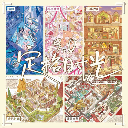 Vol. 9 Frozen Moments Series Blue Dream Secret Base Snowy Harvest Golden Time Afternoon Town - L - JoyJollyCrafts