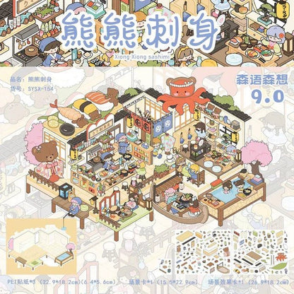 Vol. 9 Rococo Palace Manor Traditional Korean Hanok Modern Qipao Style New Chinese Courtyard Bear Sashimi Modern Japanese Showa House - M - JoyJollyCrafts
