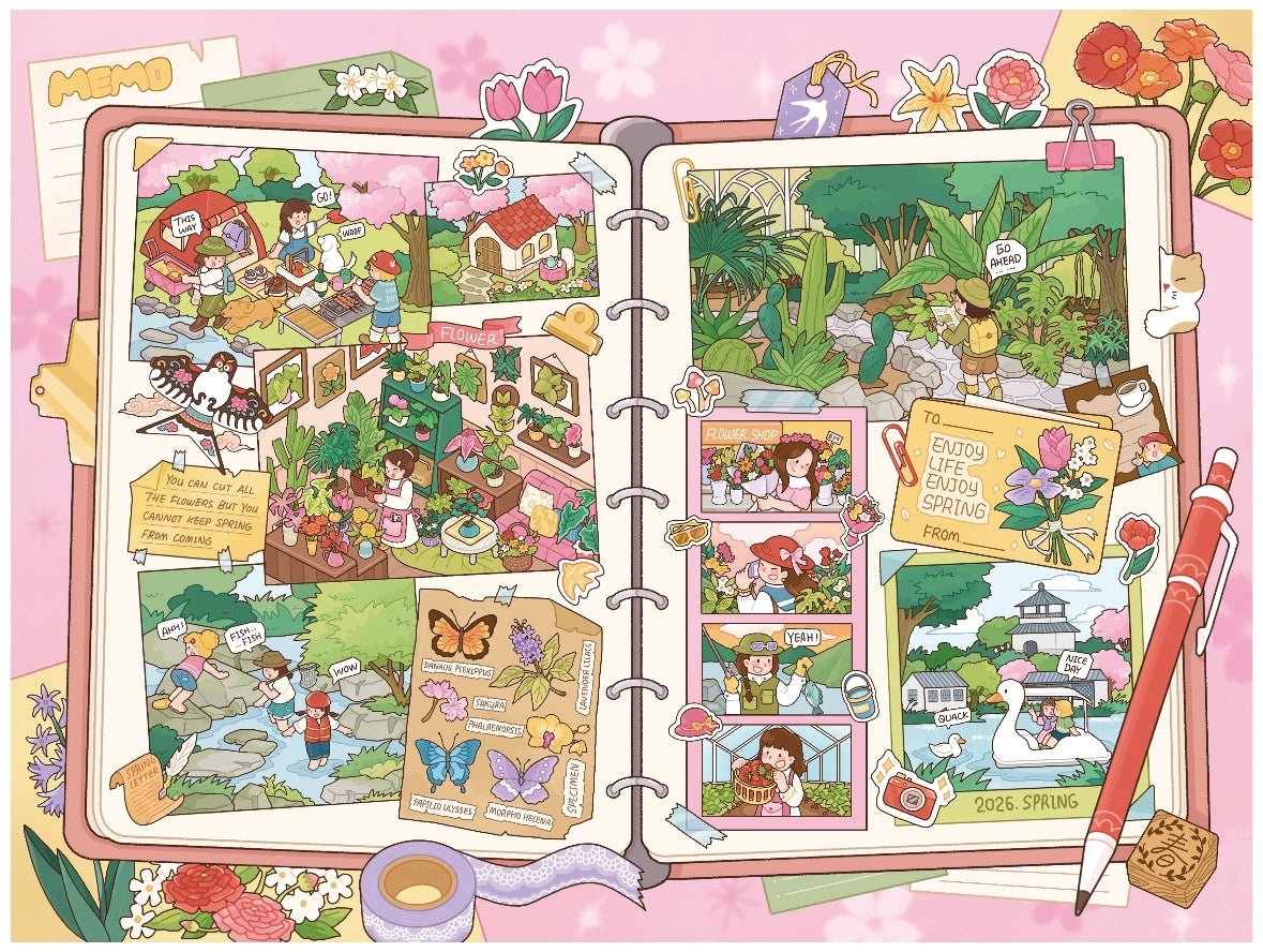 Vol. 9 Spring Daily Journal Autumn Daily Journal - L - JoyJollyCrafts