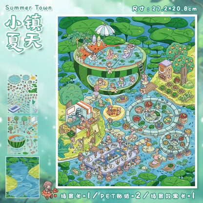 Vol. 91 Summer in Town Cherry Garden - L - JoyJollyCrafts