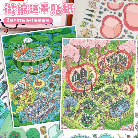 Vol. 91 Summer in Town Cherry Garden - L - JoyJollyCrafts