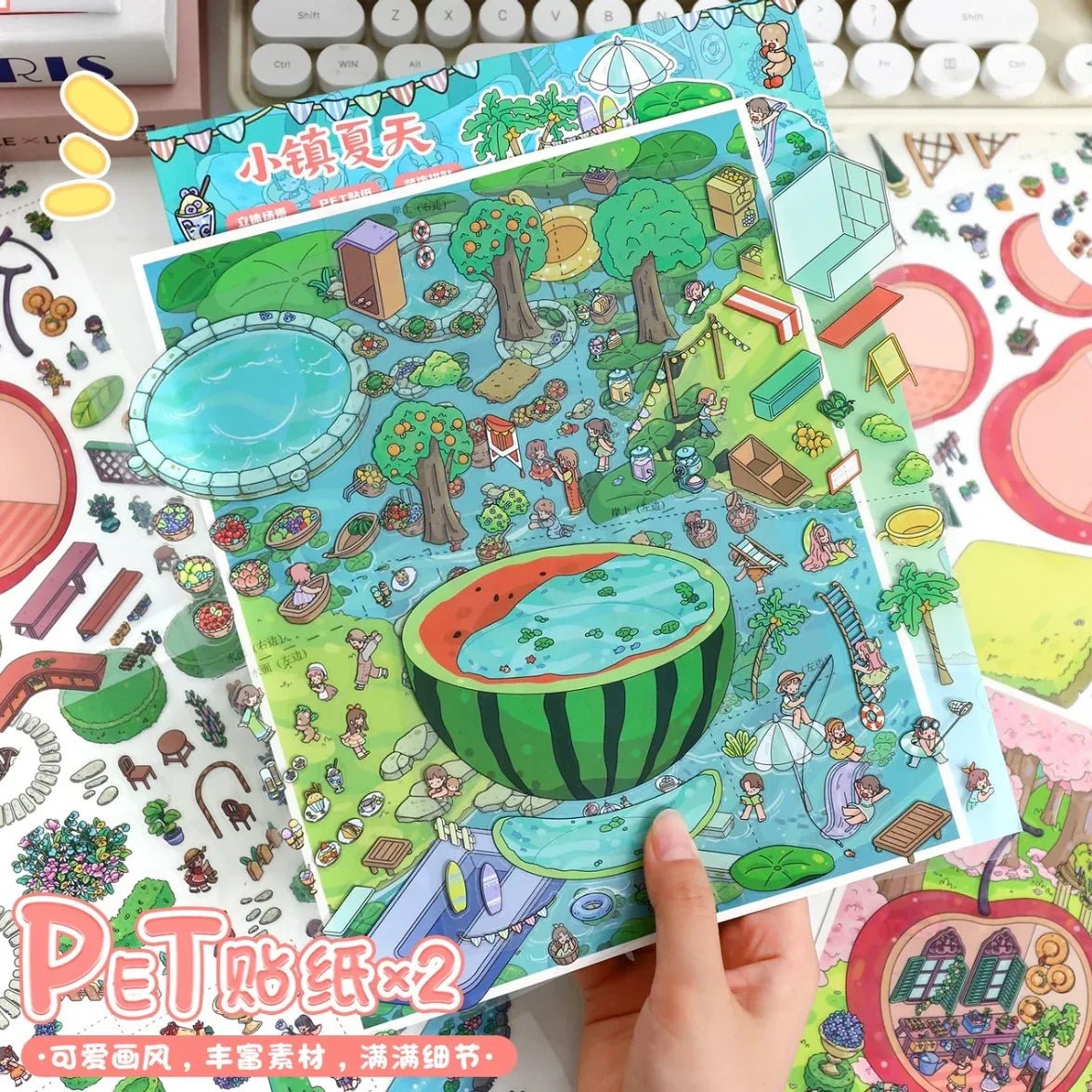 Vol. 91 Summer in Town Cherry Garden - L - JoyJollyCrafts