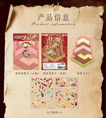 Vol. 94 Rose Dream Weaver Forest Cottage - L - JoyJollyCrafts