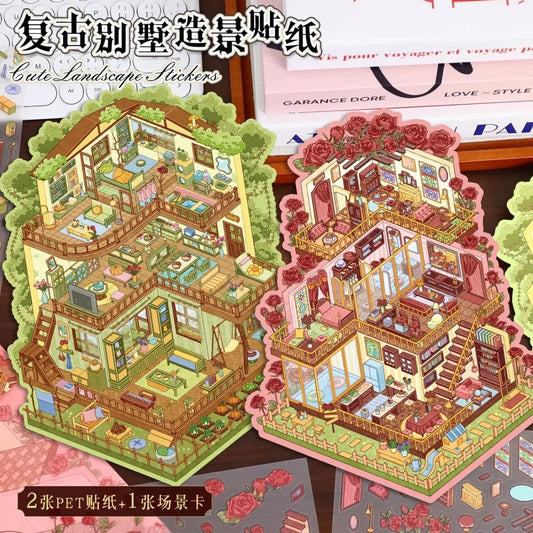 Vol. 94 Rose Dream Weaver Forest Cottage - L - JoyJollyCrafts