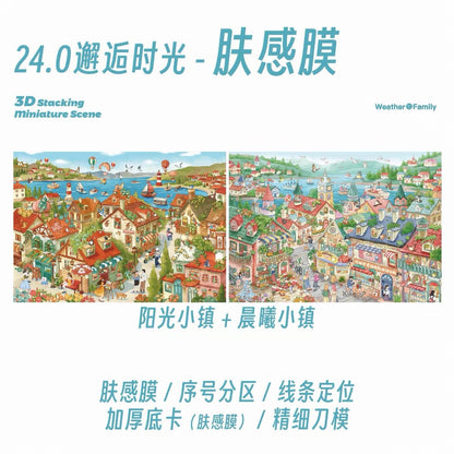 Weather Family Vol. 24 Encountering Time Sunny Town + Dawn Town - L - JoyJollyCrafts