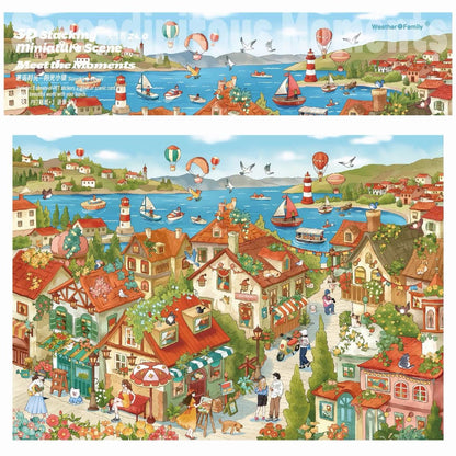 Weather Family Vol. 24 Encountering Time Sunny Town + Dawn Town - L - JoyJollyCrafts
