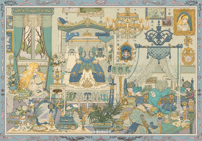 WHITEEGGPLANT Vol. 19 Blue Golden Dream Prologue Moonlit Fairy Tea Party - L - JoyJollyCrafts