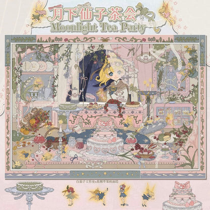 WHITEEGGPLANT Vol. 19 Blue Golden Dream Prologue Moonlit Fairy Tea Party - L - JoyJollyCrafts