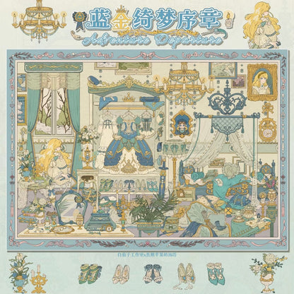 WHITEEGGPLANT Vol. 19 Blue Golden Dream Prologue Moonlit Fairy Tea Party - L - JoyJollyCrafts
