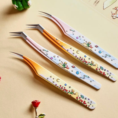 WuWeiQingHuan 7.0 Star Dream Prince Series Tweezers Starry Trail – Golden Feather Tweezers - JoyJollyCrafts