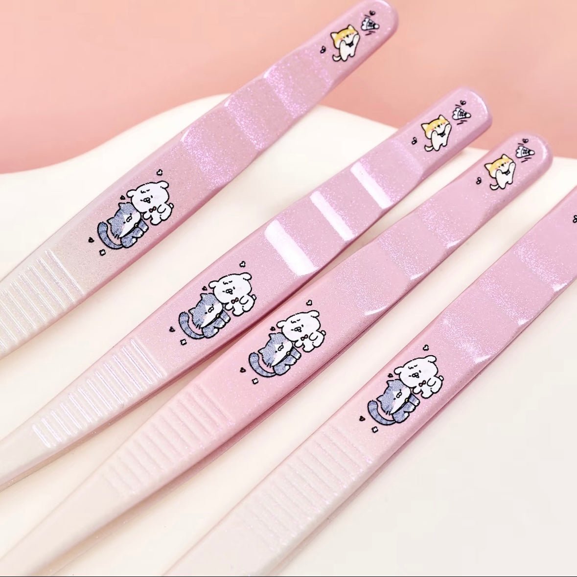 WuWeiQingHuan Washboard and tweezers Straight Curved Angled Tip Tweezers - JoyJollyCrafts