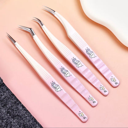 WuWeiQingHuan Washboard and tweezers Straight Curved Angled Tip Tweezers - JoyJollyCrafts