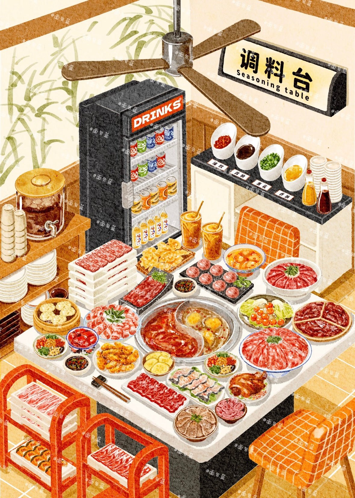 Xing Mian 10.0 Antique-Style Series Jungle Wonderland / Huaxi Water Town / Izakaya - L - JoyJollyCrafts