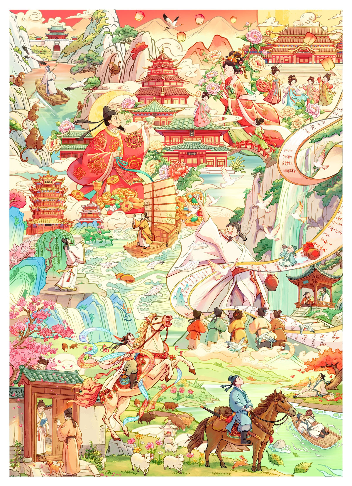 XingXing Vol. 8 Fairy Flower Basket / Song of Taibai’s Drunkenness - L - JoyJollyCrafts