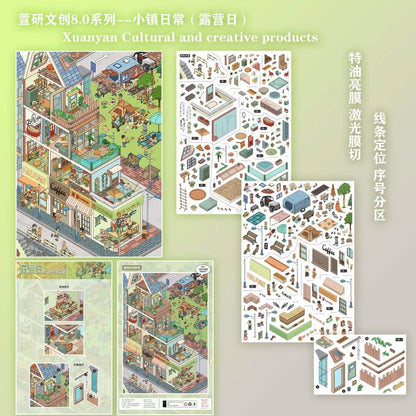 XUAN YAN Vol. 8 Leisure Day / Camping Day / Busy Day / dry rice day / Day Off - L - JoyJollyCrafts