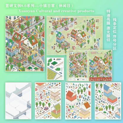 XUAN YAN Vol. 8 Leisure Day / Camping Day / Busy Day / dry rice day / Day Off - L - JoyJollyCrafts