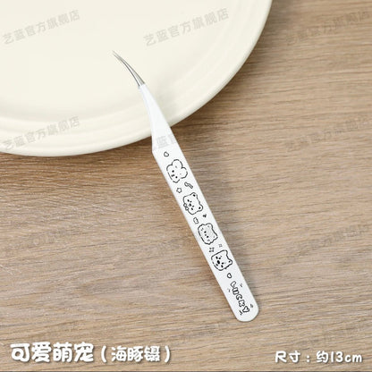 YiLan Cute Comic Tweezers Curved / Angled / Straight Tip - JoyJollyCrafts