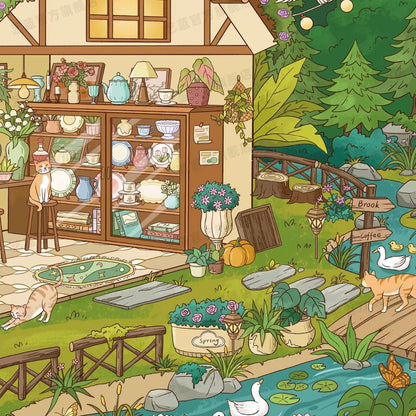YiLan Vol. 205 Coastal Twilight / Awakening in the Woods - L - JoyJollyCrafts