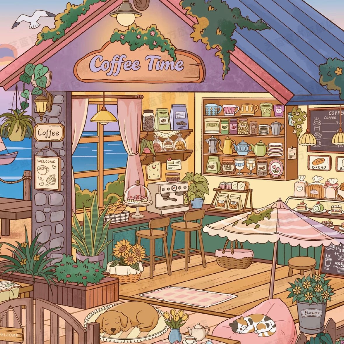 YiLan Vol. 205 Coastal Twilight / Awakening in the Woods - L - JoyJollyCrafts
