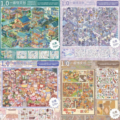YiMuian Vol. 1 When Rain Falls on the Blue-Grey Tiles / The Magician's Daydream - XL - JoyJollyCrafts