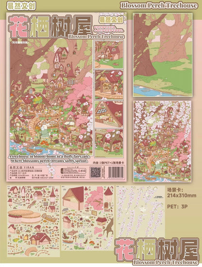YIRAN Vol. 15 Green Field Theater - Vol. 15 Dreamy Hall Mole Academy Flower Nest Tree House - L - JoyJollyCrafts