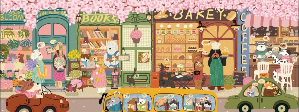 Yunjianji Vol. 1 Mogu Cat Journey / Spring Street in Cat Dog Town - Series One - L - JoyJollyCrafts