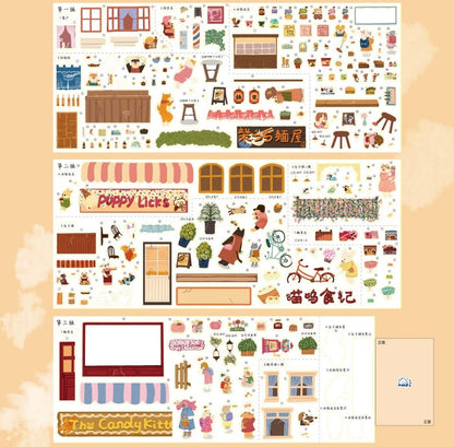 Yunjianji Vol. 1 Mogu Cat Journey / Spring Street in Cat Dog Town - Series One - L - JoyJollyCrafts