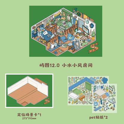 YuTu Vol. 12 Midnight Villa — Set of 4 Sheets - M - JoyJollyCrafts