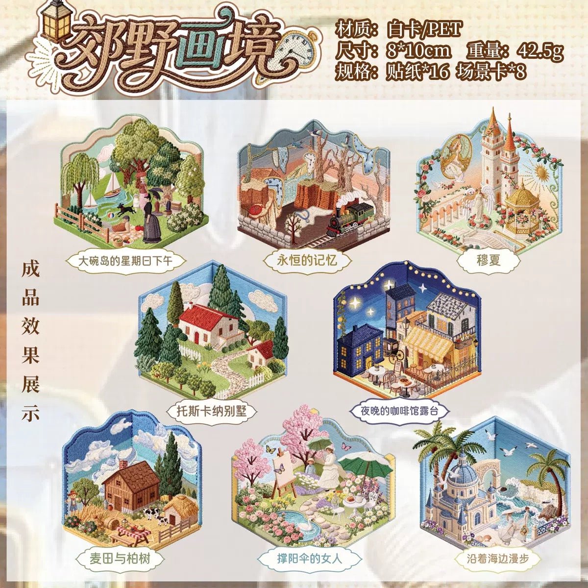 YUXIAN Enchanting Dreamscape Baroque Magic House Enchanting French Manor Studio of Old Dreams Picturesque Countryside Scenery Tinglan Cottage Amidst the Flowers Amidst green fields and brown forests - S - JoyJollyCrafts