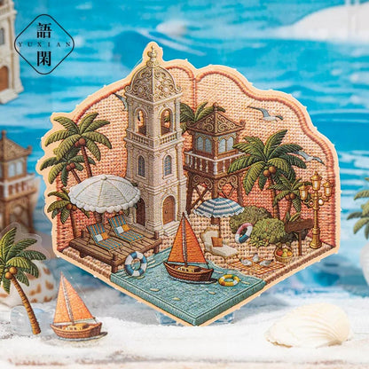 YUXIAN Enchanting Dreamscape Baroque Magic House Enchanting French Manor Studio of Old Dreams Picturesque Countryside Scenery Tinglan Cottage Amidst the Flowers Amidst green fields and brown forests - S - JoyJollyCrafts