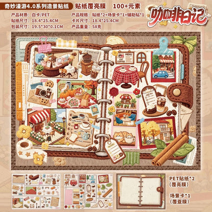 YUXIAN Vol. 4 Springtime Floral Garden / Coffee Diary - L - JoyJollyCrafts